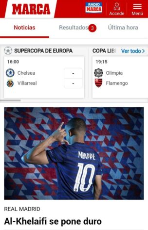 Por outro lado, o Marca (Espanha), de Madri, dá prioridade a situação de Mbappé, alvo do Real Madrid.