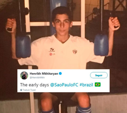 Craque armênio, Mkhitaryan relembra passagem pelo São Paulo em sua rede  social