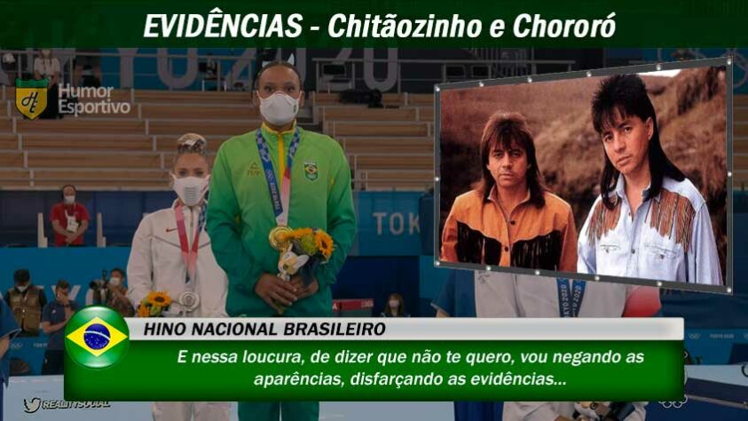 Nos Jogos Olímpicos de Tóquio, os atletas russos estão competindo sob a bandeira do Comitê Olímpico Russo e ouvindo Tchaikovsky ao invés do hino do país devido a punição por casos de doping. E se fosse o Brasil? Qual música poderia substituir o hino oficial? Confira algumas sugestões (nem sempre sérias) feitas pelo Humor Esportivo! Para começar, o hino quase oficial dos brasileiros: Evidências!