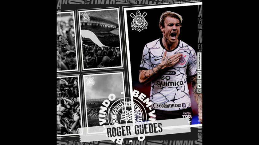 FECHADO - Na tarde desta sexta-feira, o Corinthians finalmente anunciou a contratação de Roger Guedes, que estava livre no mercado após rescindir com o Shandong Taishan, da China, na última segunda.