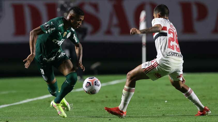 São Paulo 1 x 1 Palmeiras - Jogo de ida das quartas de final - Estádio - Morumbi - Data - 10/08 - Horário - 21h30 - Gol do Verdão na partida - Patrick de Paula.