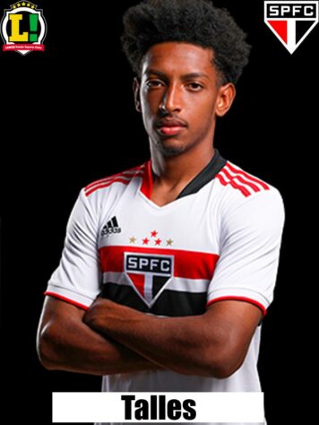 Talles Costa: 6,5 - Um dos melhores em campo, mostrou tranquilidade e segurança. Controlou bem o meio de campo do São Paulo, com uma postura ofensiva. Criou uma das chances mais perigosas da equipe no primeiro tempo. 