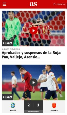 O "As" fez uma análise do desempenho dos jogadores espanhóis.