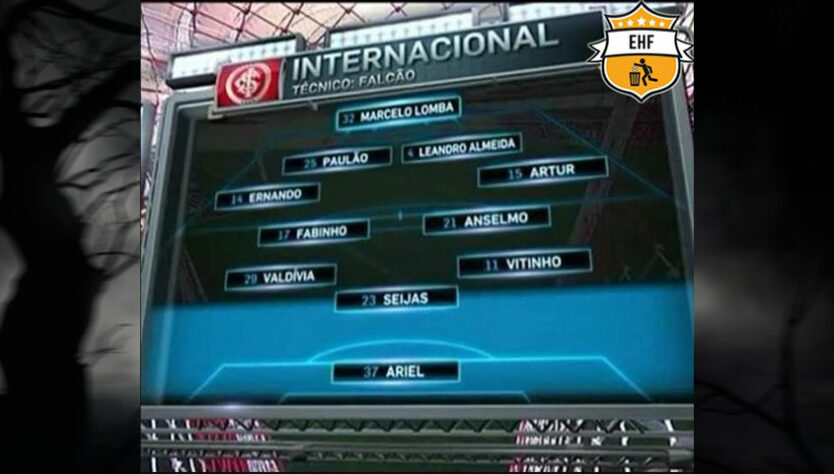 Time do Internacional comandado pelo técnico Falcão em 2016.