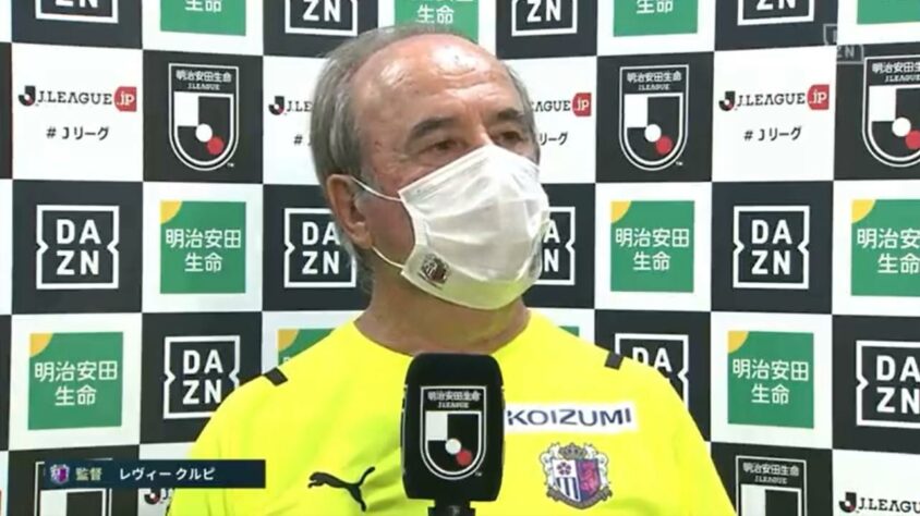 LEVIR CULPI: último trabalho como treinador foi no Cerezo Osaka (JAP) – livre no mercado desde agosto de 2021.