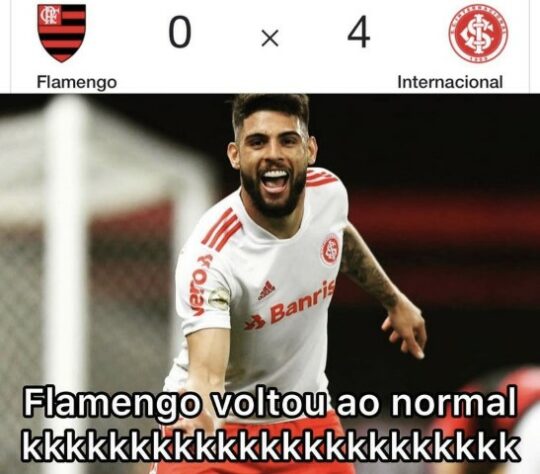 Brasileirão: os melhores memes da goleada do Internacional sobre o Flamengo