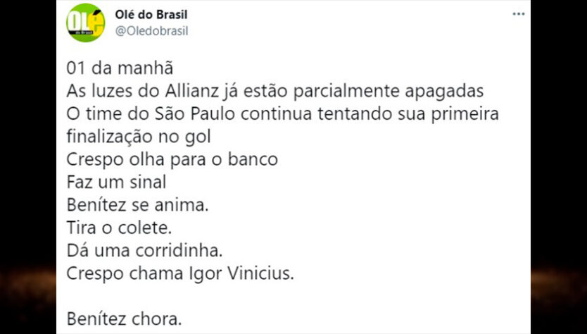 Libertadores da América: Benítez fica no banco, São Paulo é eliminado pelo Palmeiras, e torcedores fazem memes com a situação.