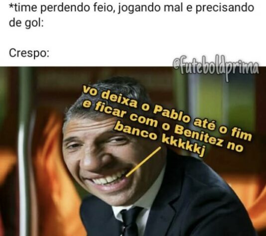 Libertadores da América: Benítez fica no banco, São Paulo é eliminado pelo Palmeiras, e torcedores fazem memes com a situação.