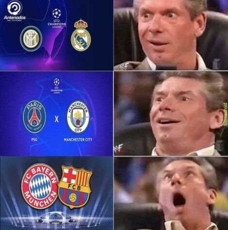 Sorteio da Champions League agita os torcedores e rende memes nas redes sociais