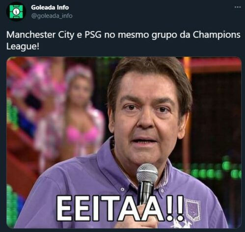 Sorteio da Champions League agita os torcedores e rende memes nas redes sociais