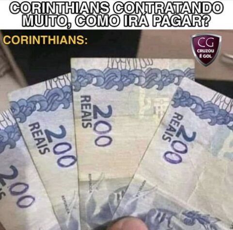 Após contratação de Willian, torcedores fazem memes com pacotão de reforços do Corinthians.