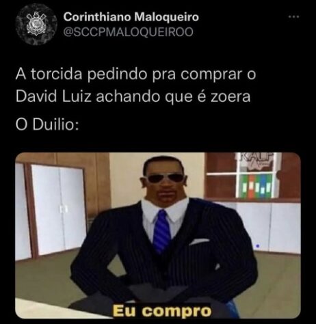 Após contratação de Willian, torcedores fazem memes com pacotão de reforços do Corinthians.