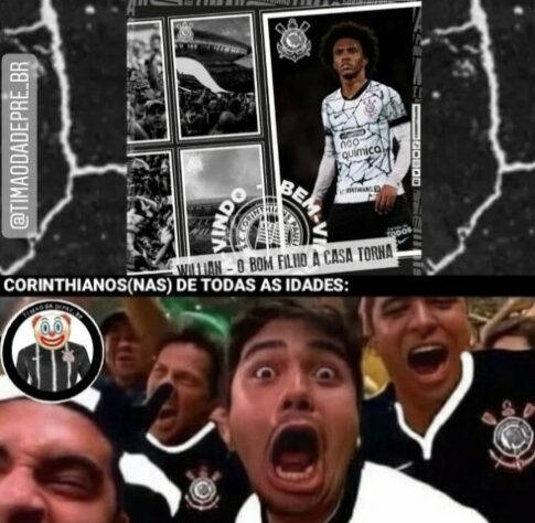 Após contratação de Willian, torcedores fazem memes com pacotão de reforços do Corinthians.