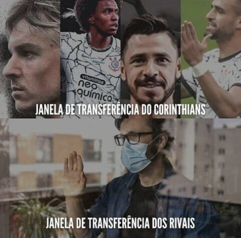 Após contratação de Willian, torcedores fazem memes com pacotão de reforços do Corinthians.