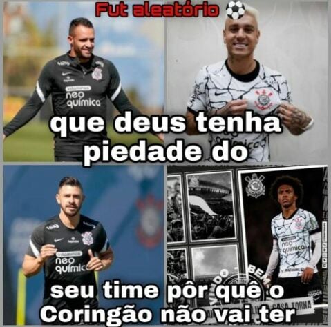 Após contratação de Willian, torcedores fazem memes com pacotão de reforços do Corinthians.