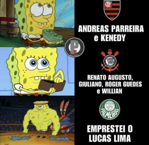 Após contratação de Willian, torcedores fazem memes com pacotão de reforços do Corinthians.