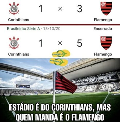 Brasileirão: os melhores memes de Corinthians 1 x 3 Flamengo