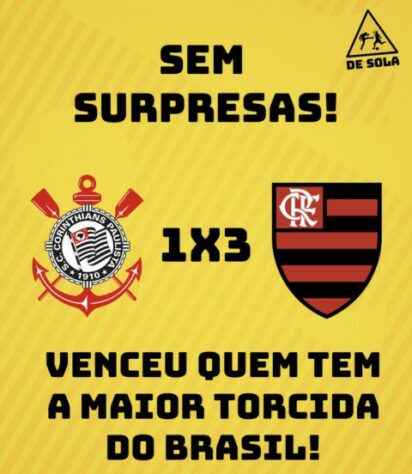 Brasileirão: os melhores memes de Corinthians 1 x 3 Flamengo