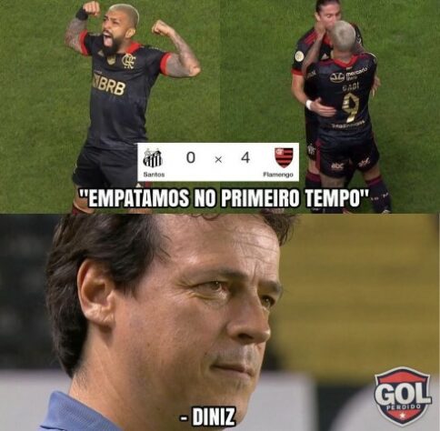 Brasileirão: os melhores memes da goleada do Flamengo sobre o Santos, com direito a hat-trick de Gabigol