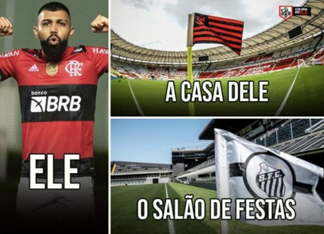 Brasileirão: os melhores memes da goleada do Flamengo sobre o Santos, com direito a hat-trick de Gabigol