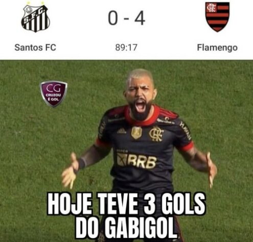 Brasileirão: os melhores memes da goleada do Flamengo sobre o Santos, com direito a hat-trick de Gabigol