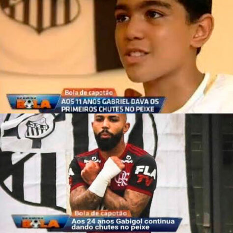 Brasileirão: os melhores memes da goleada do Flamengo sobre o Santos, com direito a hat-trick de Gabigol