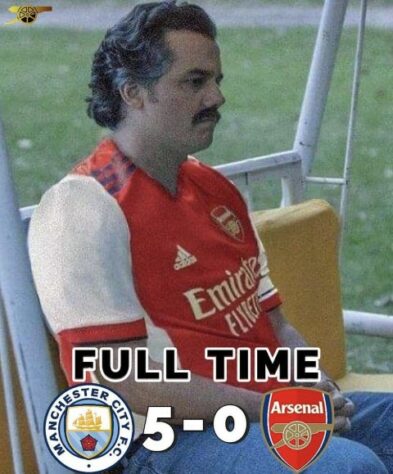 Premier League: os melhores memes de Manchester City 5 x 0 Arsenal