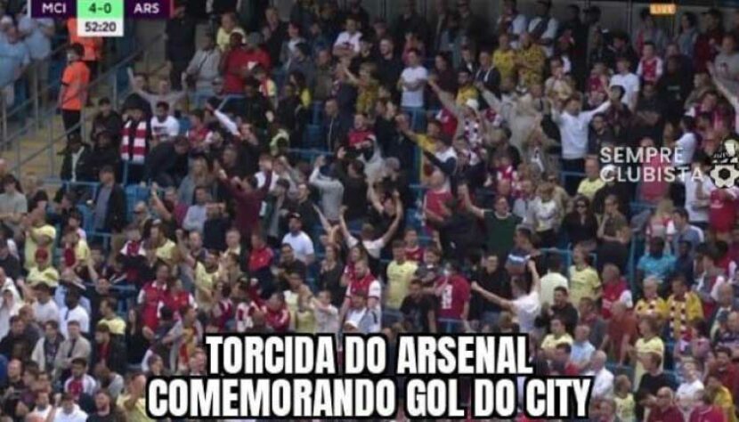 Premier League: os melhores memes de Manchester City 5 x 0 Arsenal