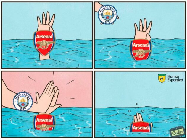 Premier League: os melhores memes de Manchester City 5 x 0 Arsenal