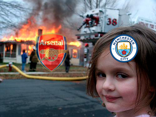 Premier League: os melhores memes de Manchester City 5 x 0 Arsenal