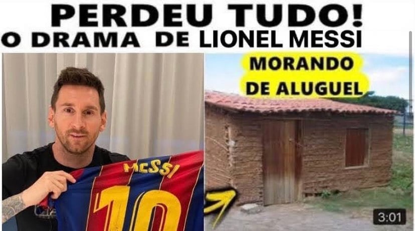 Em memes, torcedores brincam com a saída de Lionel Messi do Barcelona.