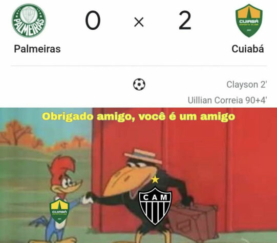 Brasileirão: derrota do Palmeiras para o Cuiabá rendeu diversos memes na web