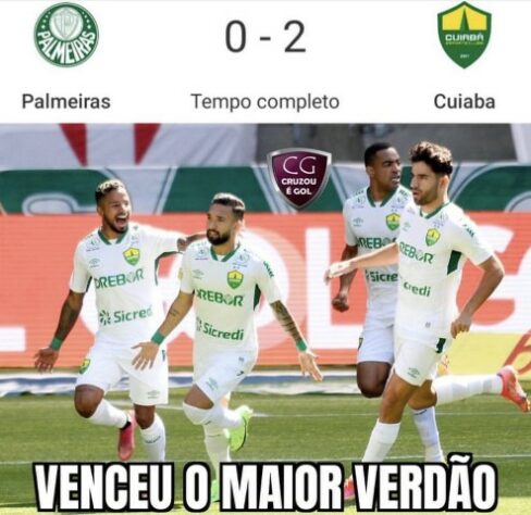 Brasileirão: derrota do Palmeiras para o Cuiabá rendeu diversos memes na web