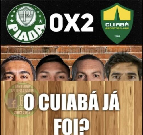 Memes: Corintianos ironizam derrota do Palmeiras para o Cuiabá