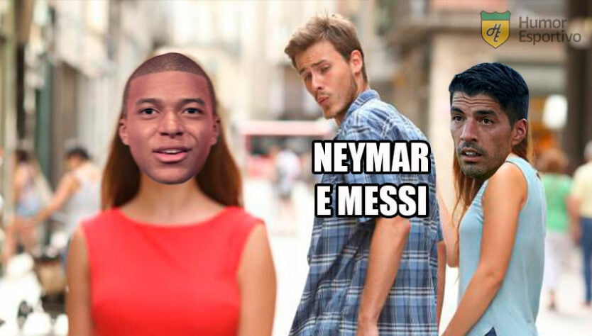 Atacante uruguaio fez sucesso junto com Neymar e Messi no Barcelona, com trio MSN, e agora vê dupla se reencontrar no PSG. Confira algumas brincadeiras que circularam na web! (Por Humor Esportivo)