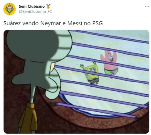 Saudade do MSN? Memes brincam com Suárez após reencontro entre Neymar e Messi