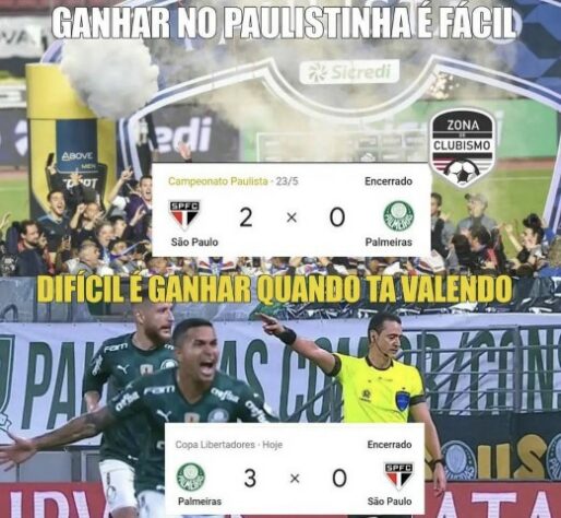 São Paulo vence o Palmeiras e internet vai à loucura; veja memes