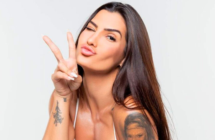 Marina Ferrari (empresária e influenciadora / 28 anos): A influenciadora não costuma compartilhar fotos com camisas de time. Ela foi confundida com outra Marina Ferrari, a jornalista esportiva ex-Band e Fox Sports.