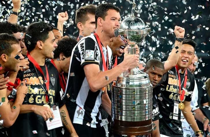 5° colocado - ATLÉTICO-MG (7 decisões) - Uma final de Libertadores: 2013 (campeão) / Uma final de Recopa Sul-Americana: 2014 (campeão) / Três finais de Copa Conmebol: 1992 (campeão), 1995 e 1997 (campeão) / Uma final de Copa Master da Conmebol: 1996 / Uma final de Copa de Ouro Nicolás Leoz: 1993.