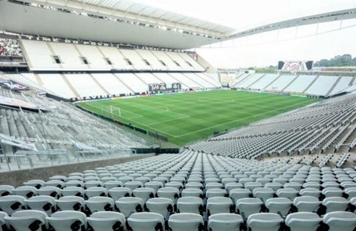 Neo Química Arena (Corinthians) - A Arena Corinthians, ou popularmente conhecida como Itaquerão, vai se chamar Neo Química Arena pelos próximos 20 anos. Os valores confirmados são de R$ 15 milhões ao longo das duas décadas, totalizando R$ 300 milhões.