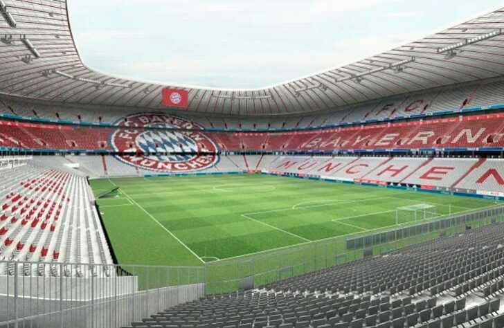 Allianz Arena (Bayern de Munique) - Um dos pioneiros da Europa a negociar naming rights, o Bayern faturou cerca de 346 milhões (R$ 2,1 bilhões na cotação atual) com o acordo entre o clube e a Allianz. 