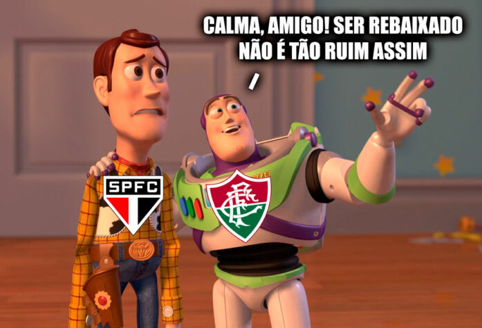 Time comandado por Hernán Crespo foi superado por 2 a 1 e é a primeira equipe fora da zona de rebaixamento do Brasileirão. Na web, torcedores ironizaram a "evolução" conseguida nas duas semanas sem jogos do Tricolor. Confira! (Por Humor Esportivo)