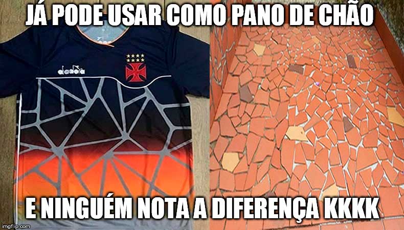 Camisa de treino do Vasco feita pela Diadora (Junho/2018)