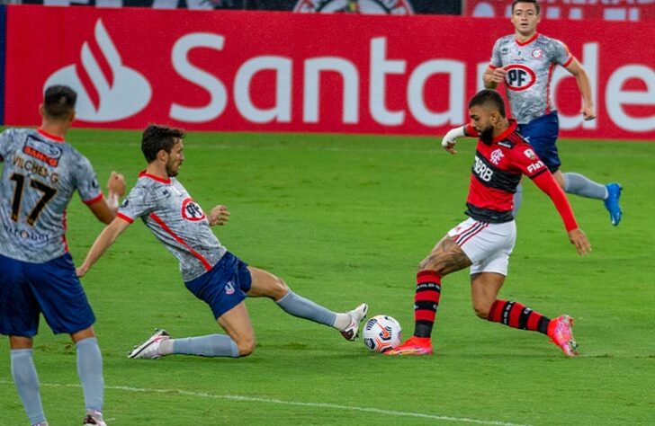 Flamengo 4x1 Unión La Calera (CHI) - 2ª rodada da fase de grupos da Libertadores, no Maracanã - Gabigol fez dois, e Arrascaeta e Pedro completaram o placar.