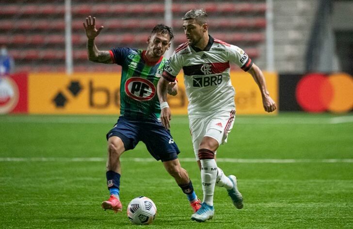 11/5/2021 - Unión La Calera-CHI 2x2 Flamengo - Estádio Nicolás Chahuán Nazar, em La Calera (CHL), pela 4ª rodada do Grupo G da Libertadores