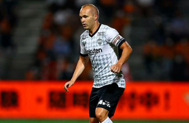 8º lugar: ANDRÉS INIESTA (Vissel Kobe) - US$ 23 milhões por ano (R$ 118,6 milhões)