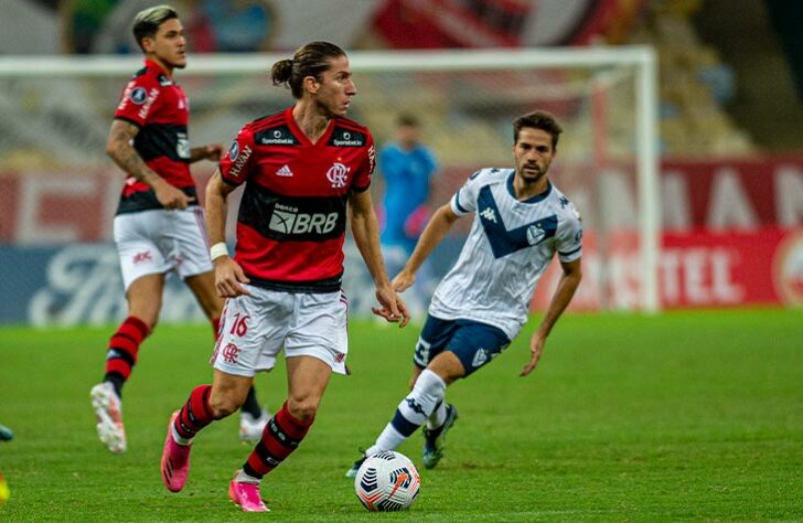 Flamengo 0x0 Vélez Sarsfield (ARG) - 6ª rodada da fase de grupos da Libertadores, no Maracanã: empate sem gols garantiu o primeiro lugar do Grupo G ao Flamengo.