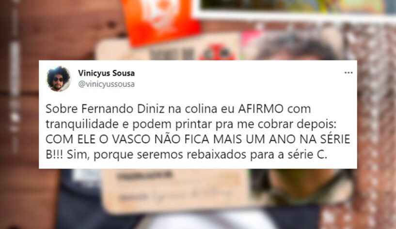 Os melhores memes da chegada de Fernando Diniz ao Vasco da Gama