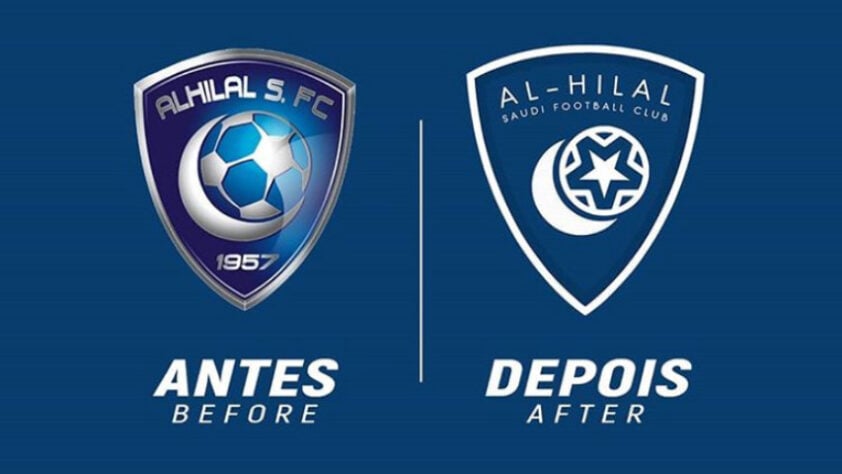 Redesenho de escudos de futebol: Al-Hilal.