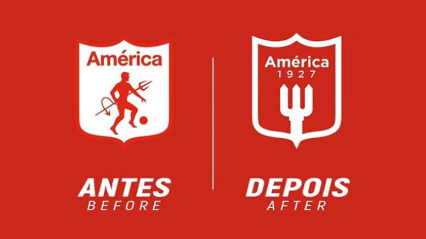 Redesenho de escudos de futebol: América de Cali